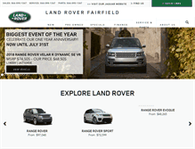 Tablet Screenshot of landroverfairfield.com